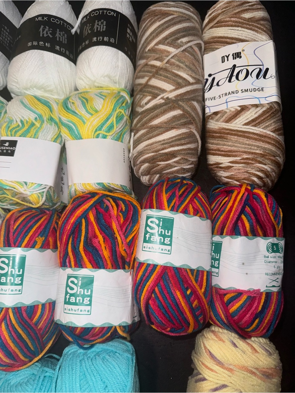 Yarn Lot of 32 skeins various sizes and styles all new lot #3 - Picture 3 of 7